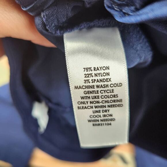 Crown & Ivy Navy Pull On Dress Pants Women's Size 10 - Picture 5 of 6